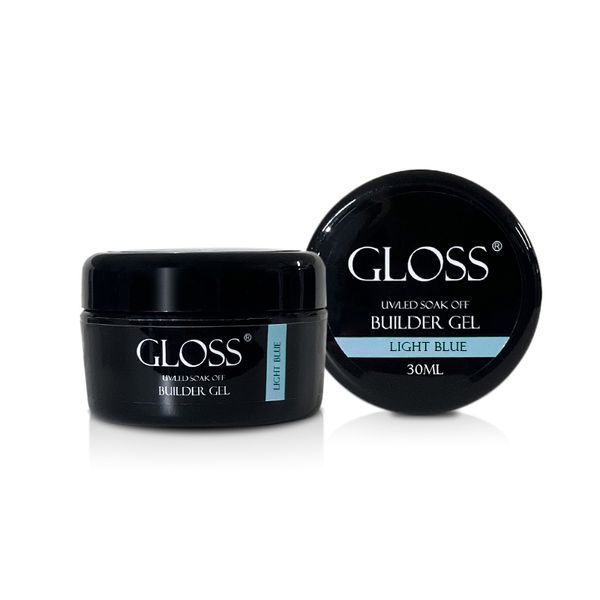 Билдер гель Builder Gel GLOSS Light blue, 30 мл (голубой) 310701 фото