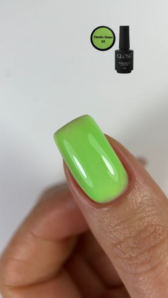 Люмінесцентний гель-лак Electric Green Elf, 11 мл (насичений салатовий) 132108 фото