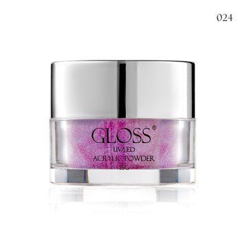 Акриловая пудра Acrylic Powder GLOSS 024, 15 г (светло-лиловый с розовым микроблеском) 283024 фото