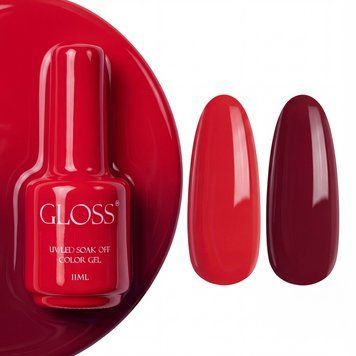 Гель-лак GLOSS Termo Alter Red 805, 11 мл 56145 фото