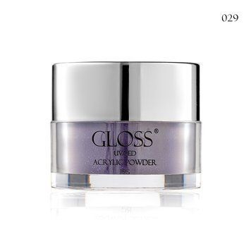 Акриловая пудра Acrylic Powder GLOSS 029, 15 г (лавандовый с фиолетовыми блестками) 283029 фото