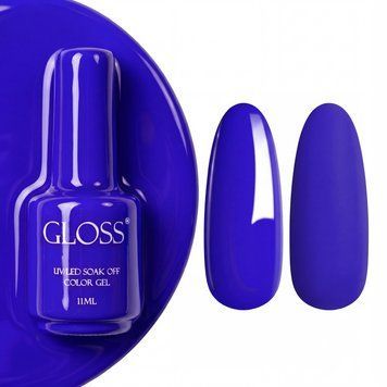 Гель-лак GLOSS 550 (насыщенный васильковый), 11 мл 195550 фото