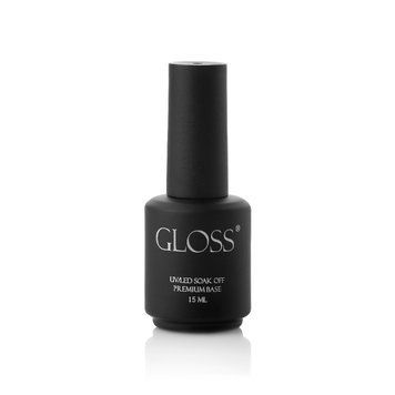 Каучукова база GLOSS Premium Base, 15 мл 584869 фото