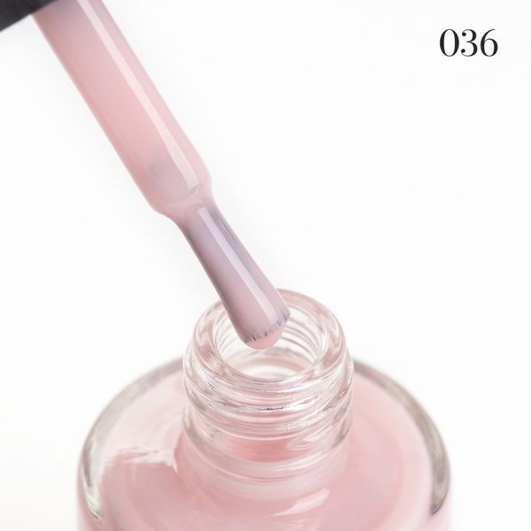 Лак для нігтів Lacquer Nail Polish GLOSS 036 (френч рожевий нюд), 11 мл 5728413 фото