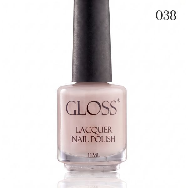 Лак для нігтів Lacquer Nail Polish GLOSS 038 (френч персиковий нюд), 11 мл 5728415 фото