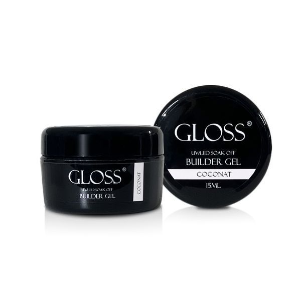 Билдер гель Builder Gel GLOSS Coconut, 15 мл (кокосовый) 090523 фото