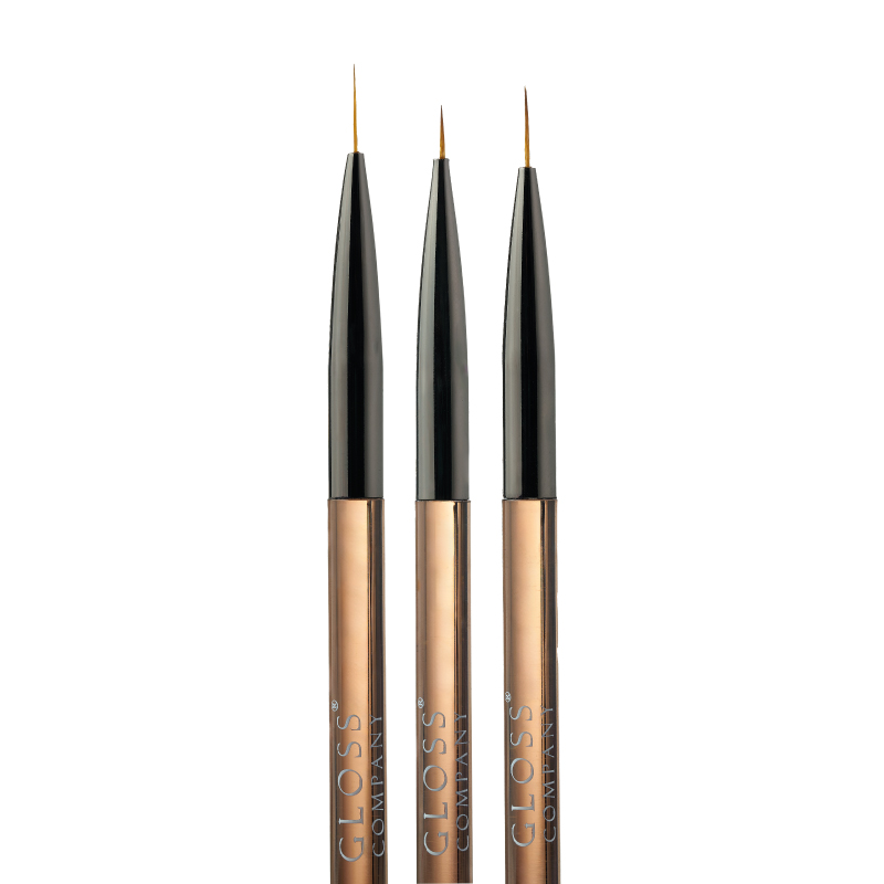 A set of dual-ended brushes GLOSS, 3 pcs