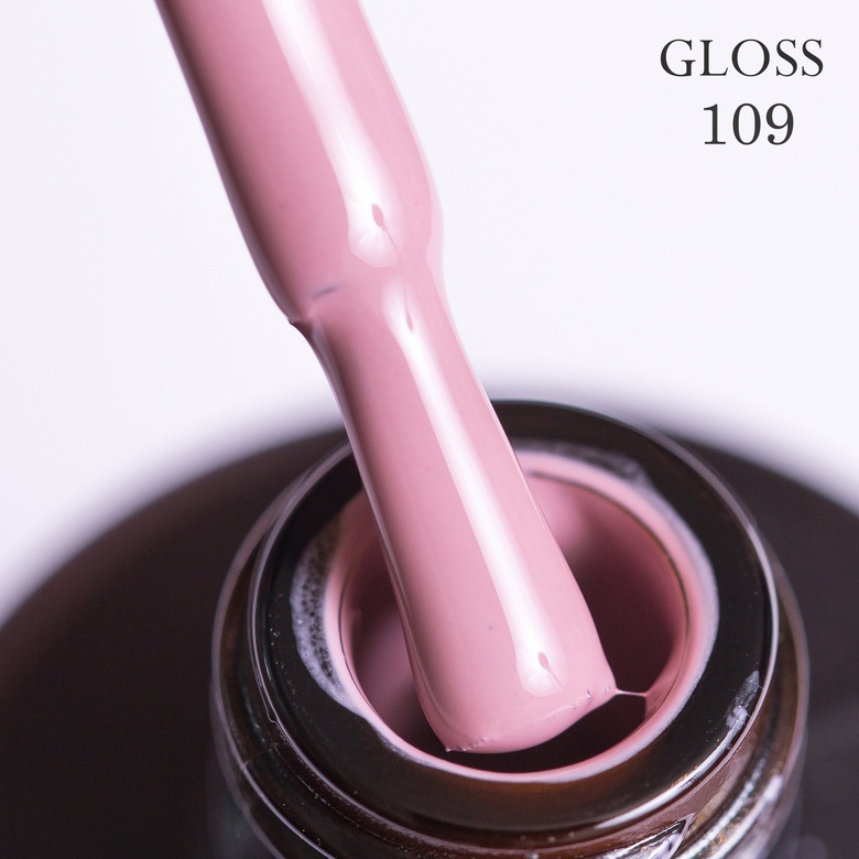 Гель-лак GLOSS 109 (пепельно-розовый), 11 мл