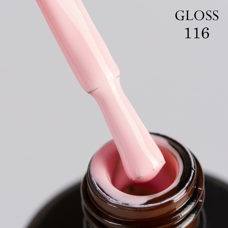 Гель-лак GLOSS 116 (розово-молочный), 11 мл