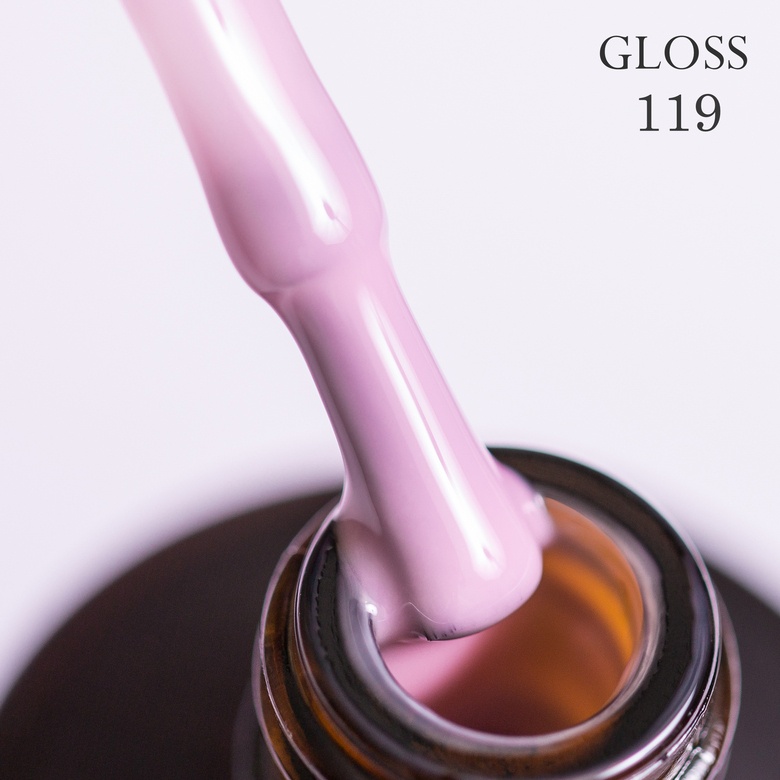 Гель-лак GLOSS 119 (светло-розовый камуфлирующий), 11 мл