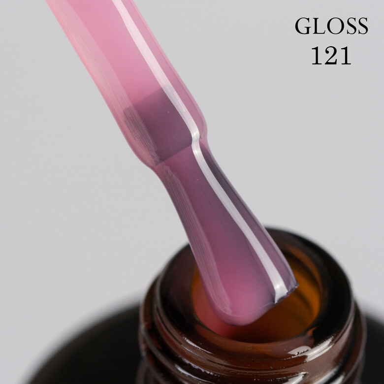 Гель-лак GLOSS 121 (розовый камуфлирующий), 11 мл