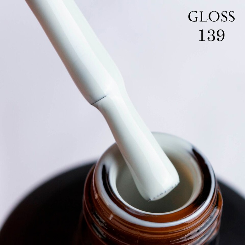 Гель-лак GLOSS 139 (серо-белый), 11 мл