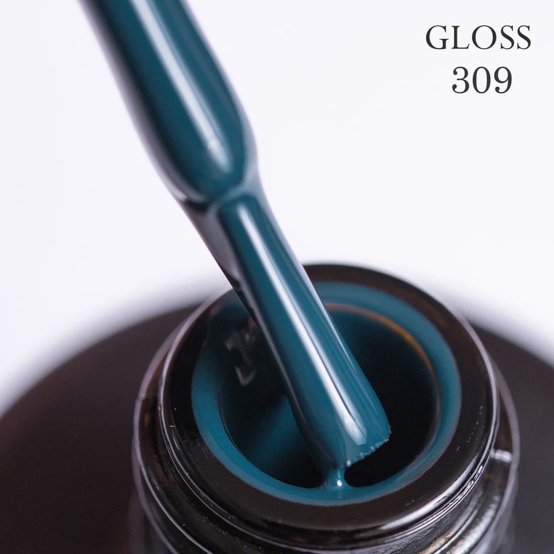 Гель-лак GLOSS 309 (темно-изумрудный), 11 мл