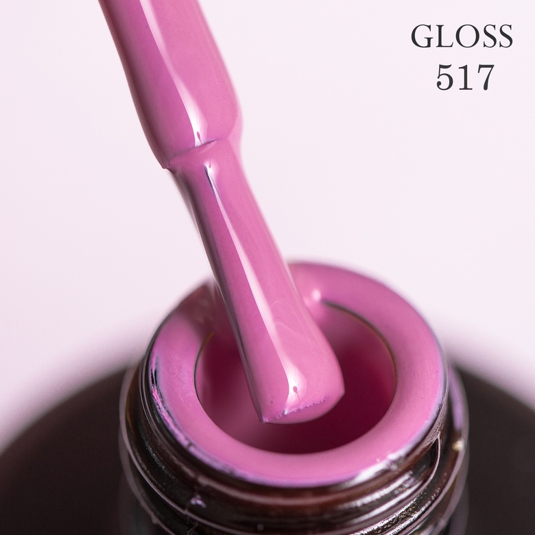 Гель-лак GLOSS 517 (сиренево-розовый), 11 мл