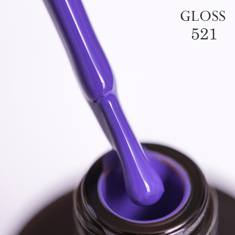 Гель-лак GLOSS 521 (лазурно-синий), 11 мл