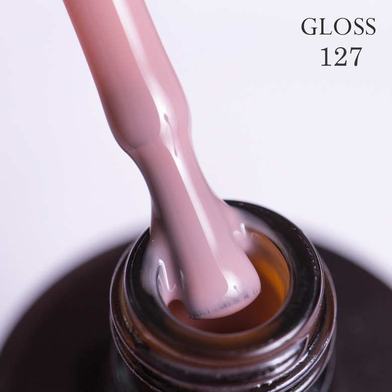 Гель-лак GLOSS 127 (натурально-розовый камуфлирующий), 11 мл