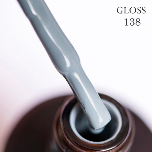 Гель-лак GLOSS 138 (голубо-серый), 11 мл