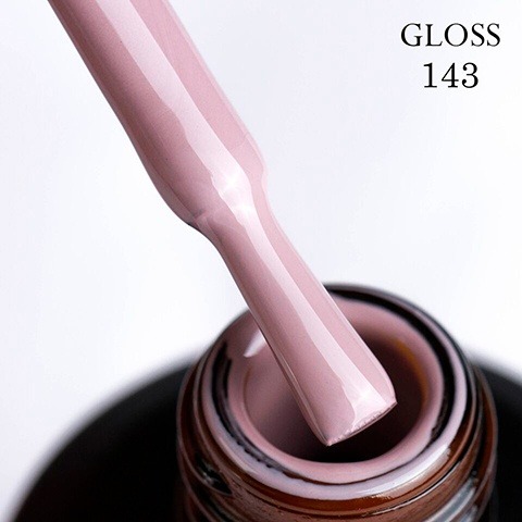 Гель-лак GLOSS 143 (розово-кофейный), 11 мл