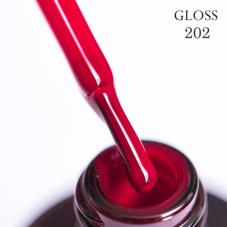 Гель-лак GLOSS 202 (витражный красный), 11 мл