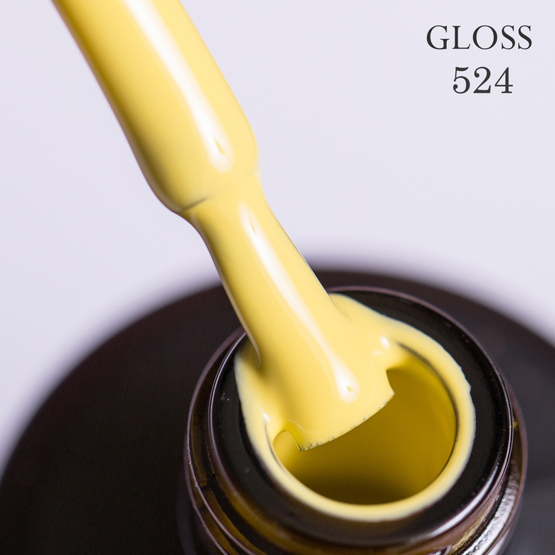 Гель-лак GLOSS 524 (желто-кремовый), 11 мл
