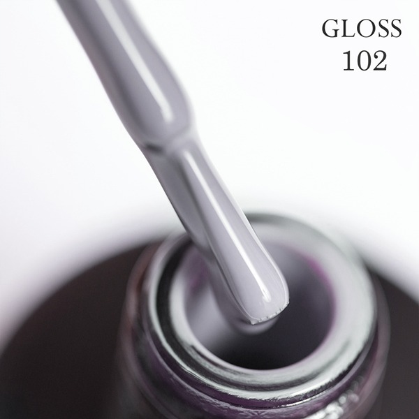 Гель-лак GLOSS 102 (тепло-серый), 11 мл