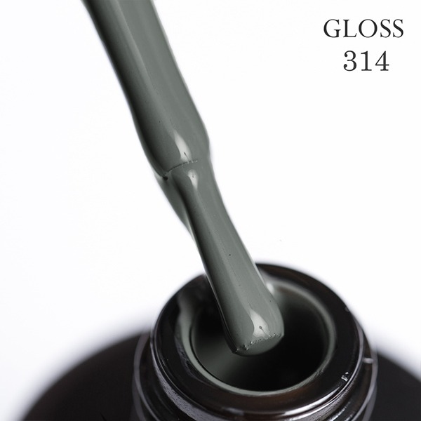 Гель-лак GLOSS 314 (приглушенный оливковый), 11 мл