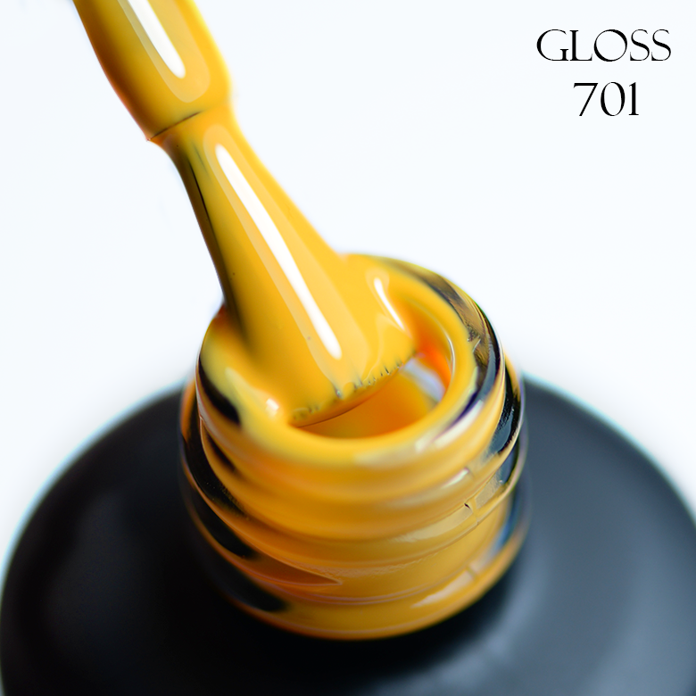 Гель-лак GLOSS 701 (оранжево-желтый), 11 мл