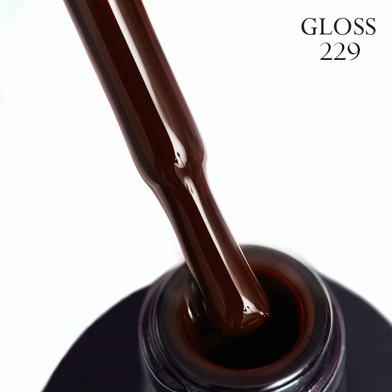 Гель-лак GLOSS 229 (черный шоколад), 11 мл