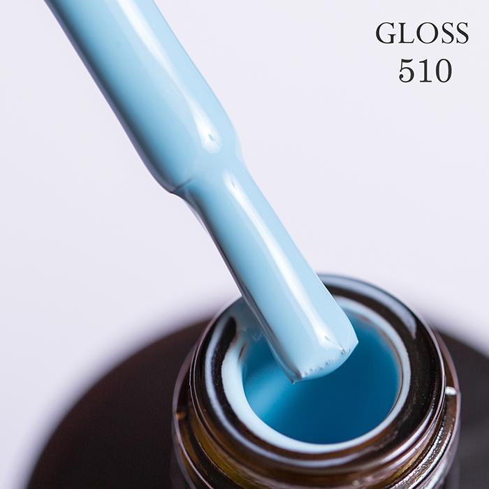 Гель-лак GLOSS 510 (голубой), 11 мл