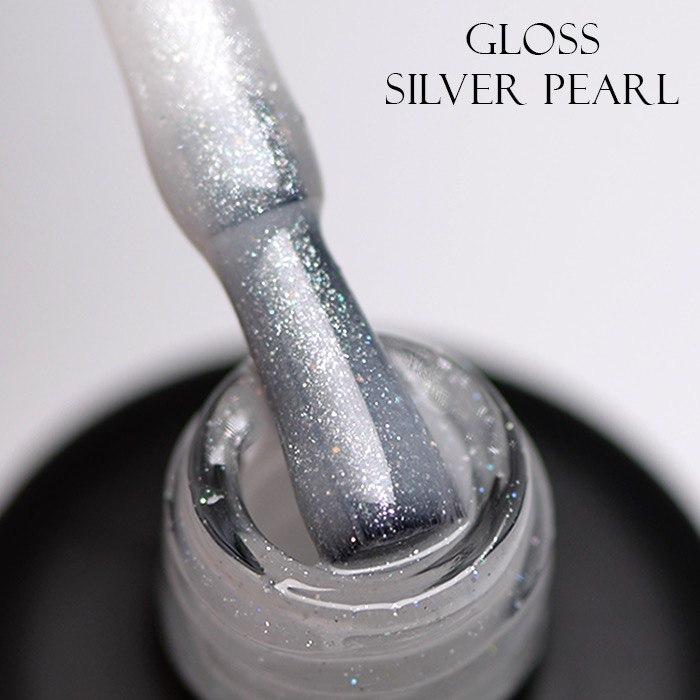 Камуфлирующая база GLOSS Premium French Base Silver Pearl, 11 мл